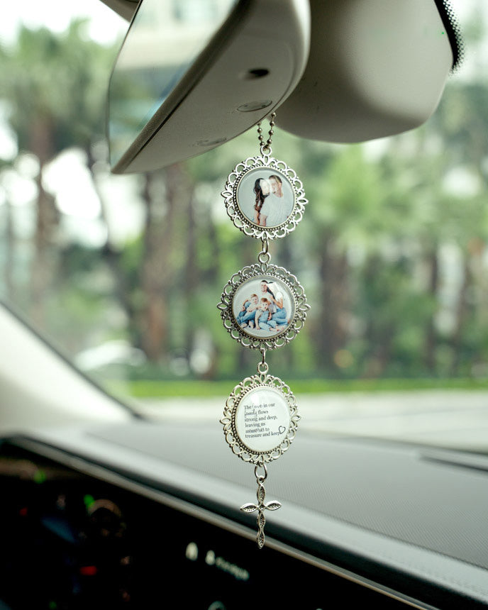 Personalized Photo Car Charm