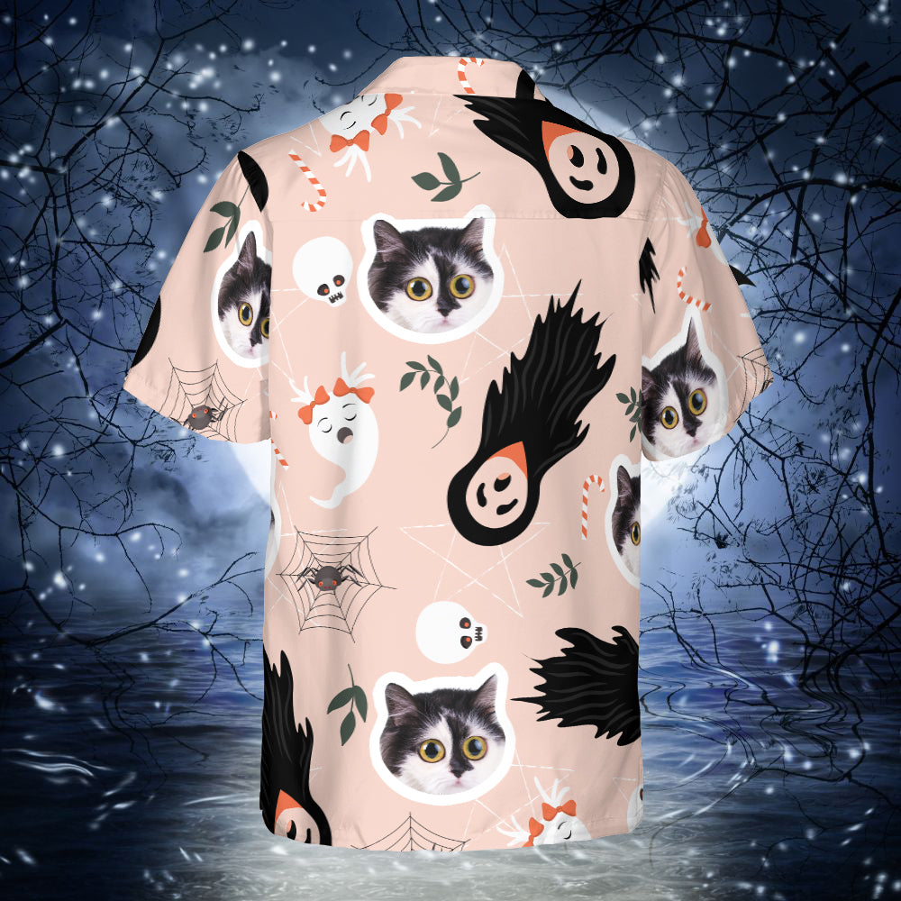 Custom Faces Halloween Regular Fit Hawaiian Shirt