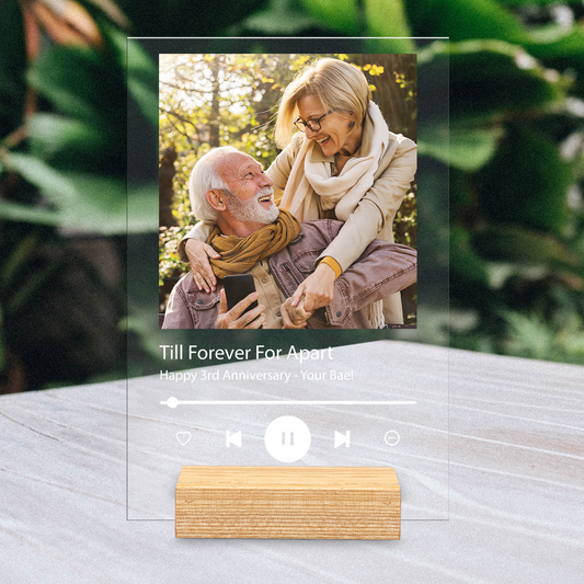 Song Title Custom Photo Plaque