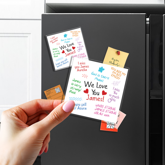 Personalized Text Photo Fridge Magnet
