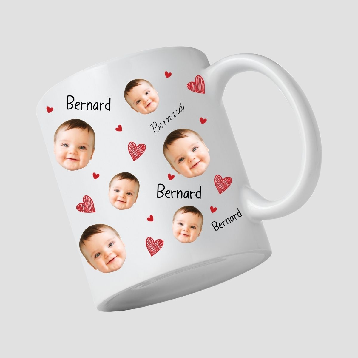 Face And Name - Personalized Photo Mug