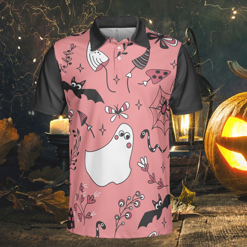 Ghost and Bat Polo Shirt