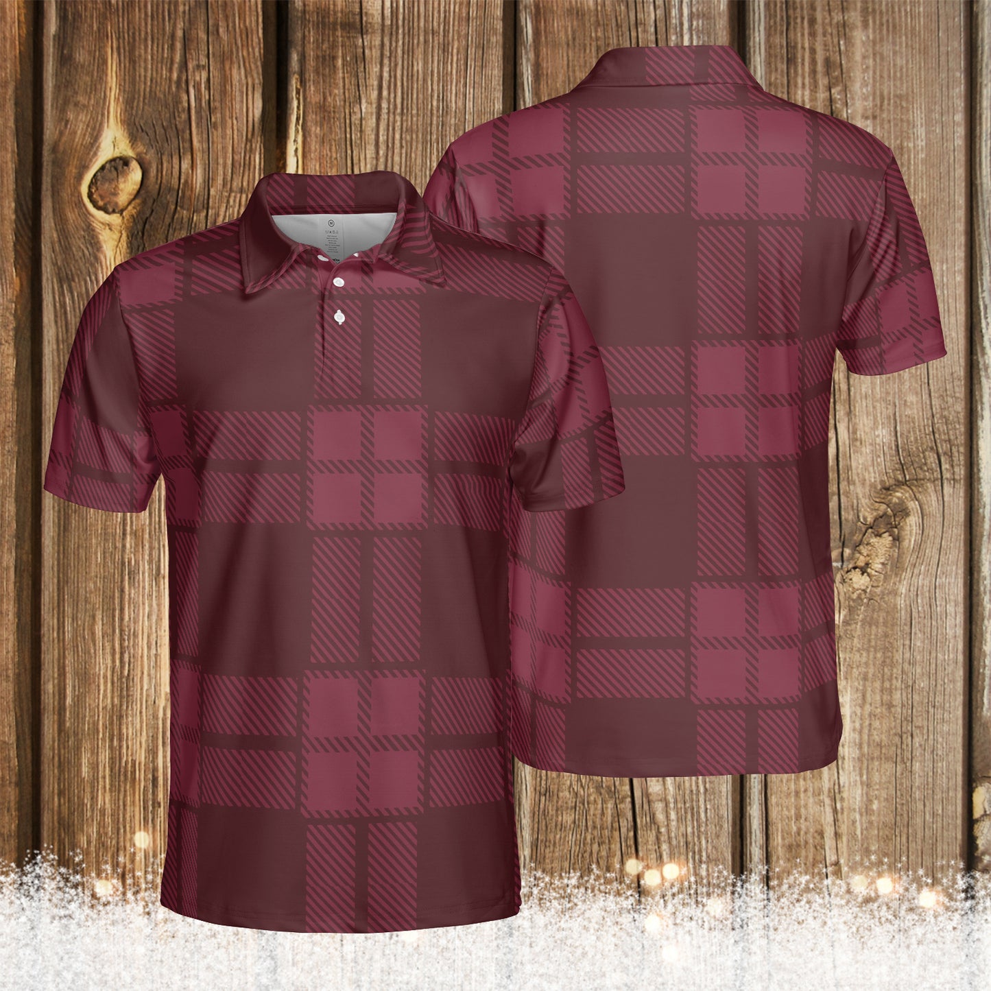 Red Plaid Polo Shirt