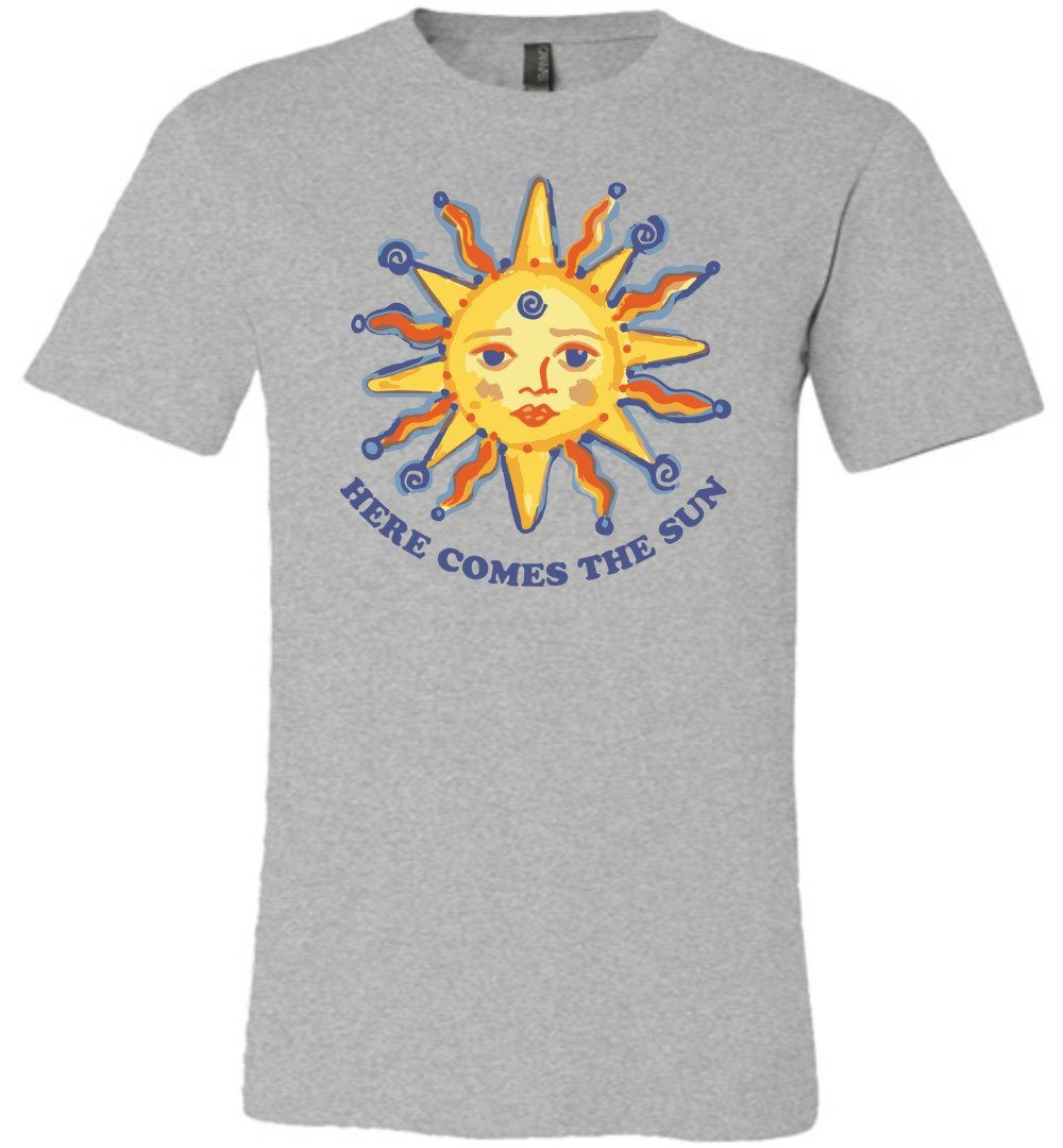 Here Comes The Sun - Sunshine Youth T-Shirts Heyjude Shoppe Unisex T-Shirt Athletic Heather Youth S