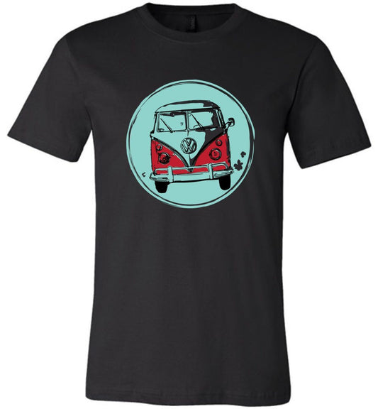 Hippie Van - Youth T-Shirts Heyjude Shoppe Unisex T-Shirt Black Youth S