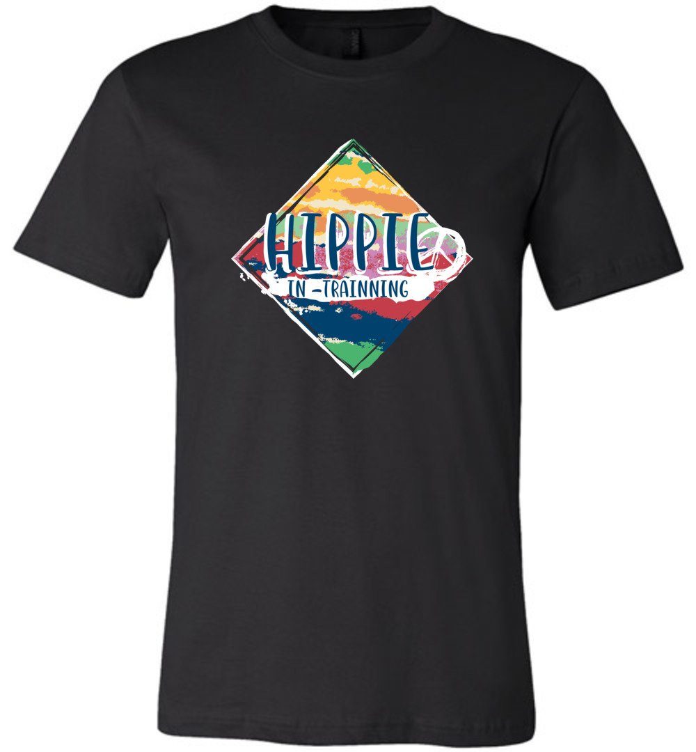 Hippie - In - Training Youth T-Shirts Heyjude Shoppe Unisex T-Shirt Black Youth S