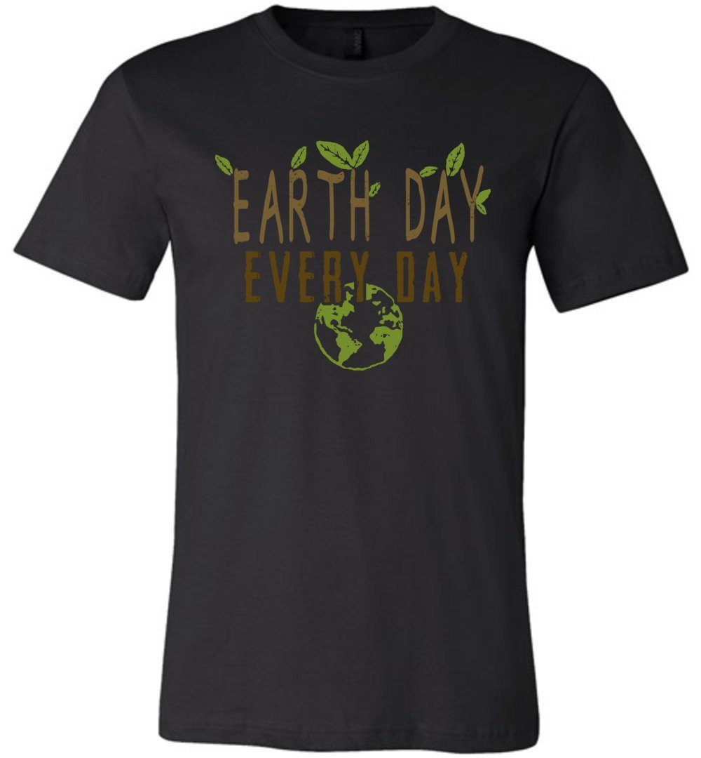 Earth Day Every Day T-shirts Heyjude Shoppe Unisex T-Shirt Black XS