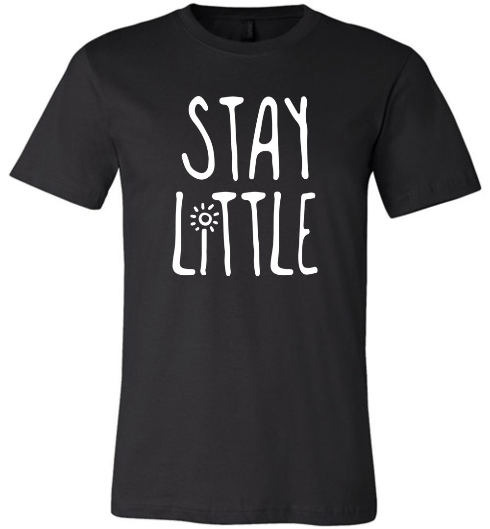 Stay Little Youth T-Shirts Heyjude Shoppe Unisex T-Shirt Black Youth S