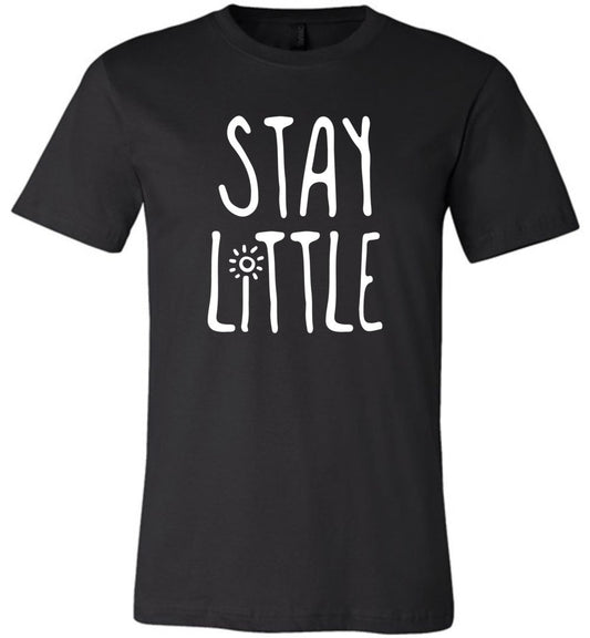 Stay Little Youth T-Shirts Heyjude Shoppe Unisex T-Shirt Black Youth S