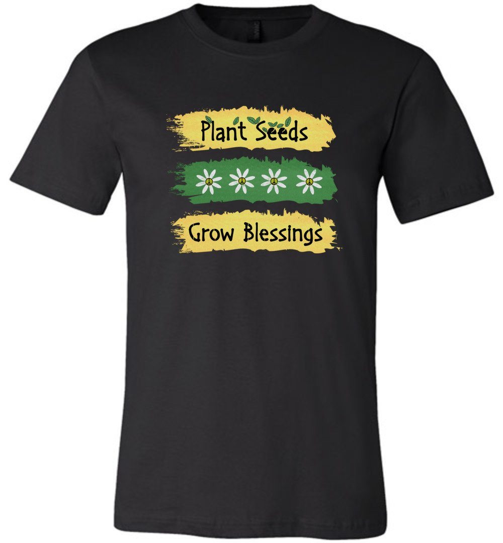Plant Seeds Grow Blessings Youth T-Shirts Heyjude Shoppe Unisex T-Shirt Black Youth S