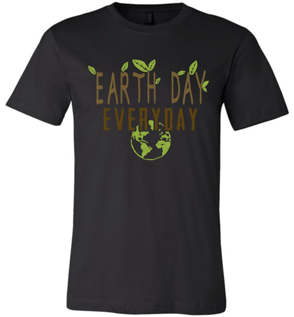 Earth Day Everyday T-shirts Heyjude Shoppe Unisex T-Shirt Black XS