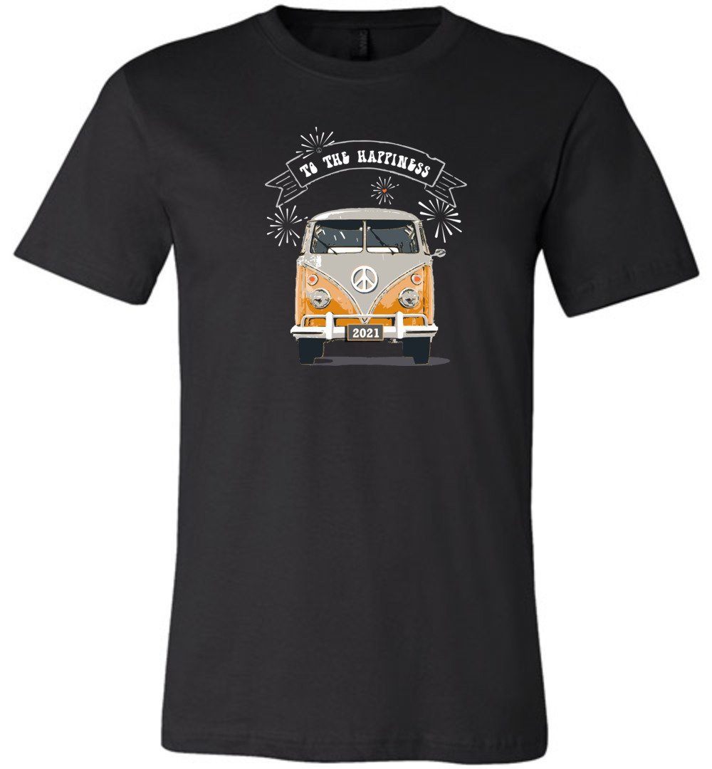 2021 - To The Happiness T-Shirts Heyjude Shoppe Unisex T-Shirt Black XS