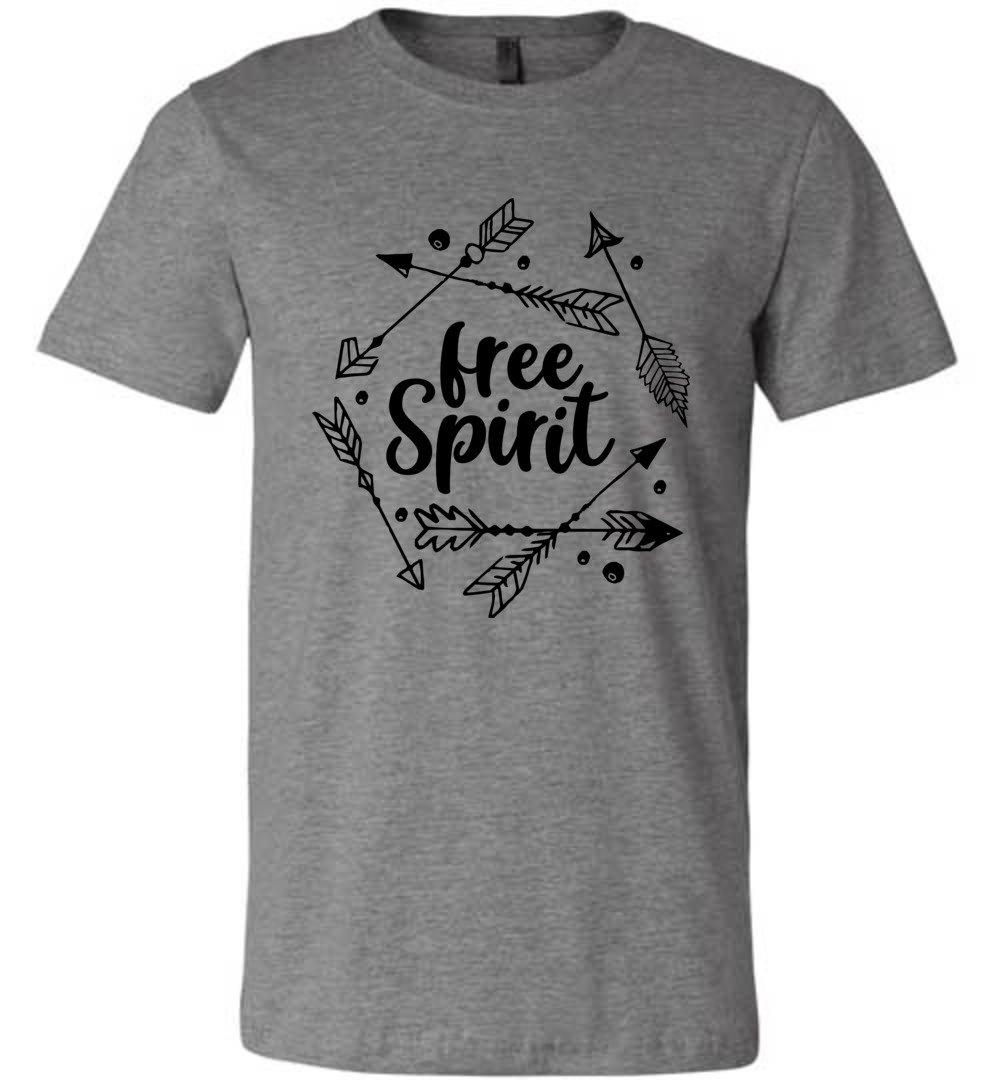 Free Spirit Youth T-Shirts Heyjude Shoppe Unisex T-Shirt Deep Heather Youth S