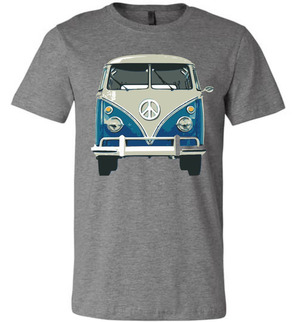 Hippie Van T-shirts Heyjude Shoppe Unisex T-Shirt Deep Heather XS