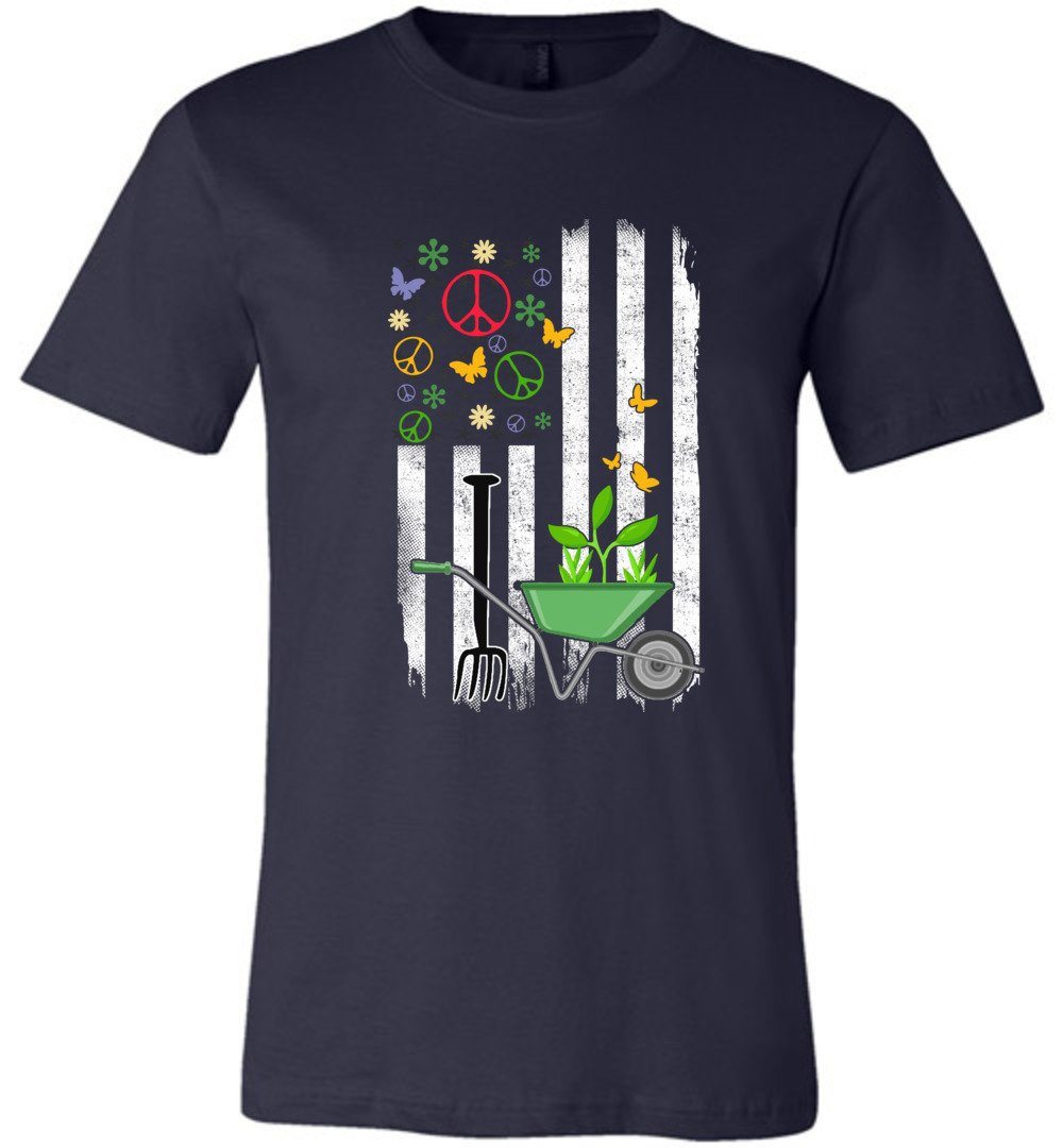 Gardening Flag T-shirts Heyjude Shoppe Unisex T-Shirt Navy XS