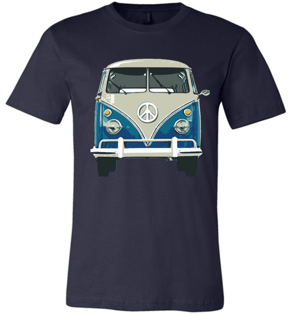 Hippie Van T-shirts Heyjude Shoppe Unisex T-Shirt Navy XS