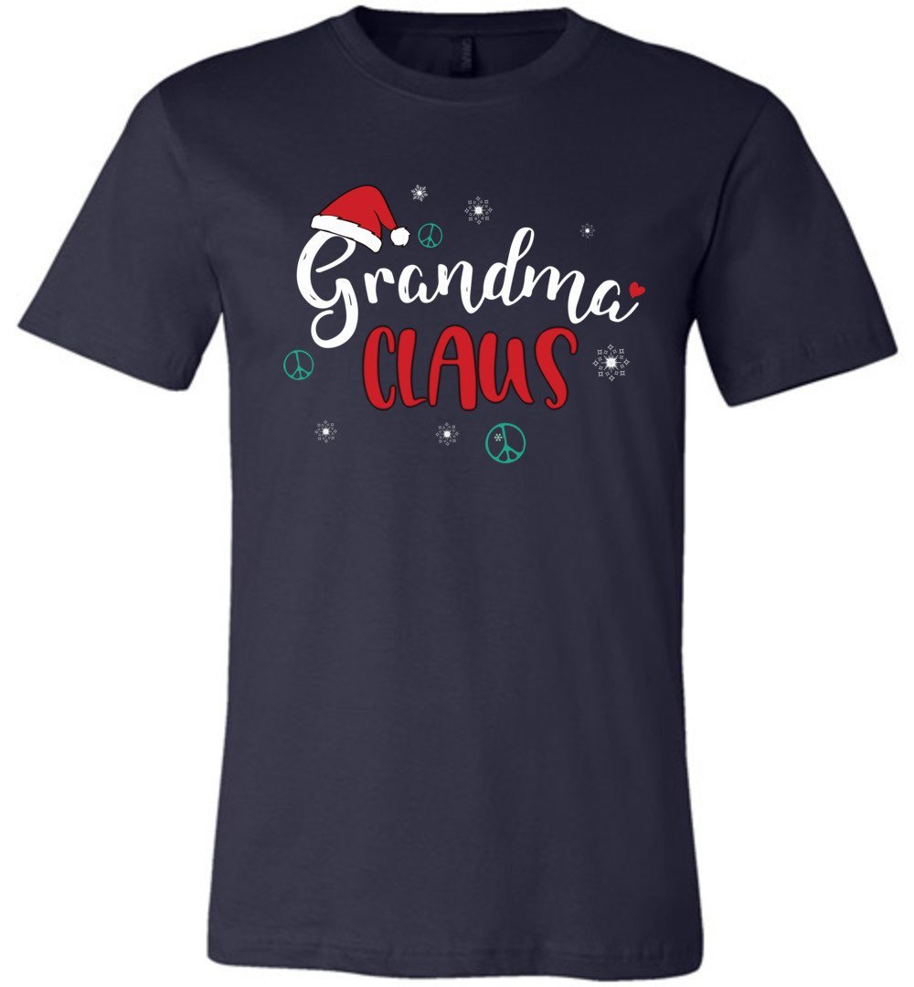 Funny Grandma Claus - 2020 Holiday T-Shirts Heyjude Shoppe Unisex T-Shirt Navy XS
