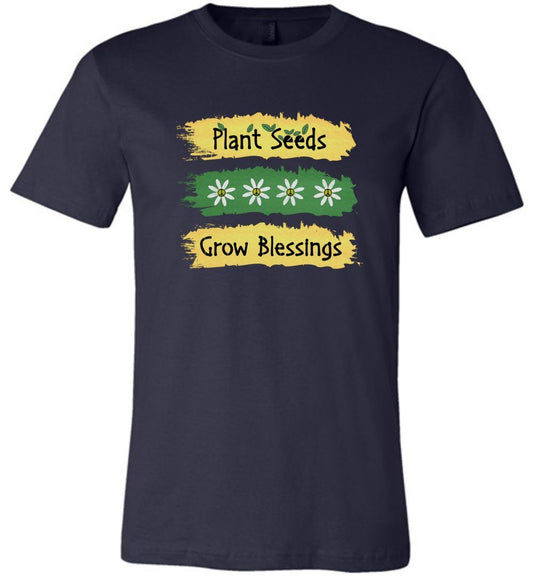 Plant Seeds Grow Blessings Youth T-Shirts Heyjude Shoppe Unisex T-Shirt Navy Youth S