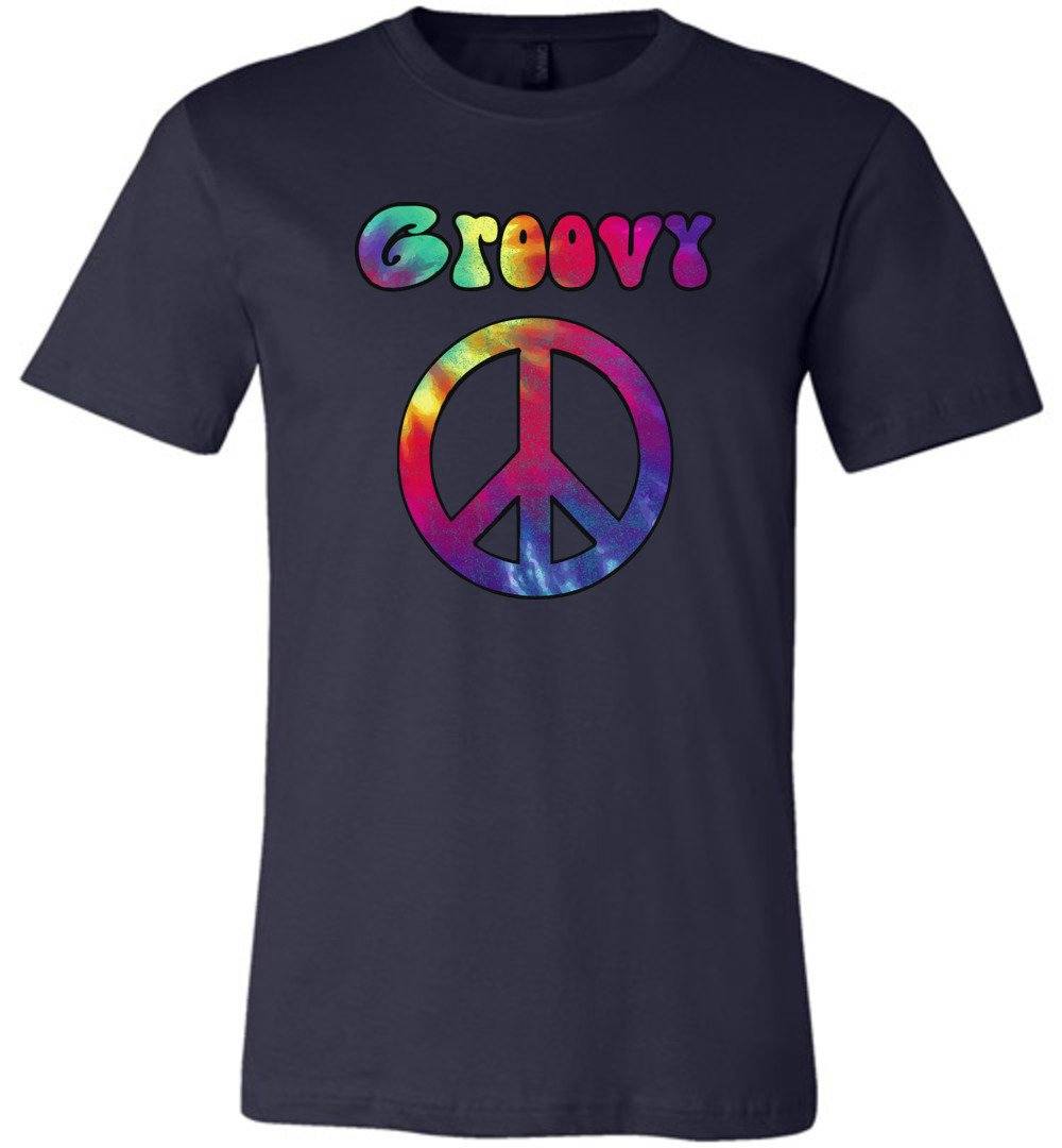 Groovy Sign T-shirts Heyjude Shoppe Unisex T-Shirt Navy XS