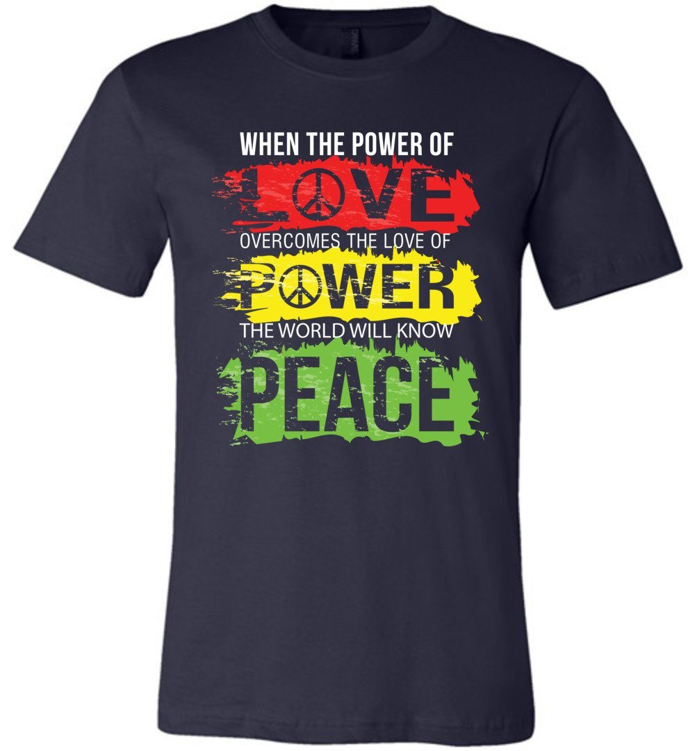 Power Of Love T-shirts Heyjude Shoppe Unisex T-Shirt Navy XS