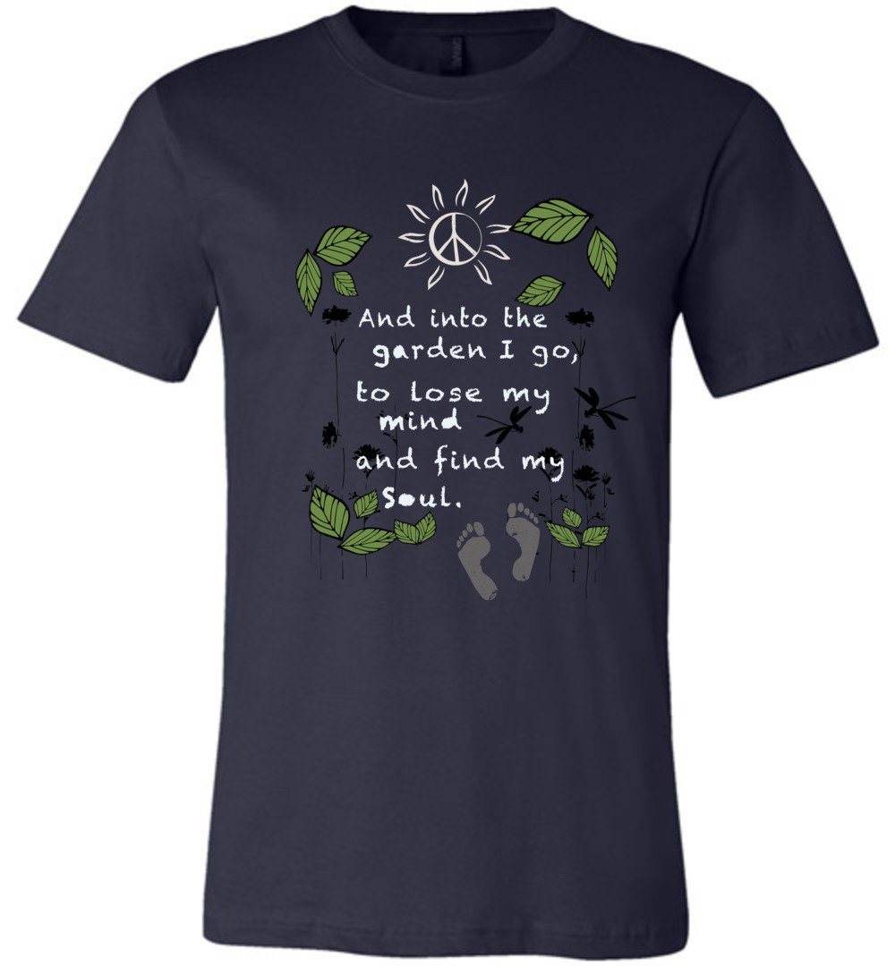 Into The Garden T-shirts Heyjude Shoppe Unisex T-Shirt Navy XS