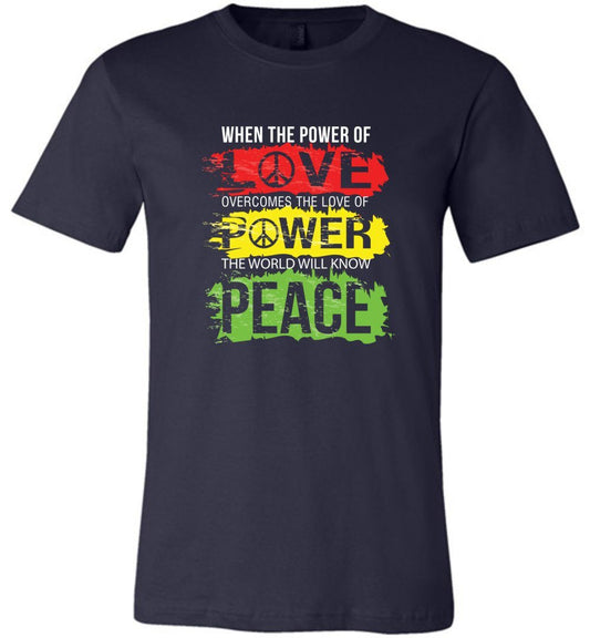 Power Of Love Youth T-Shirts Heyjude Shoppe Unisex T-Shirt Navy Youth S