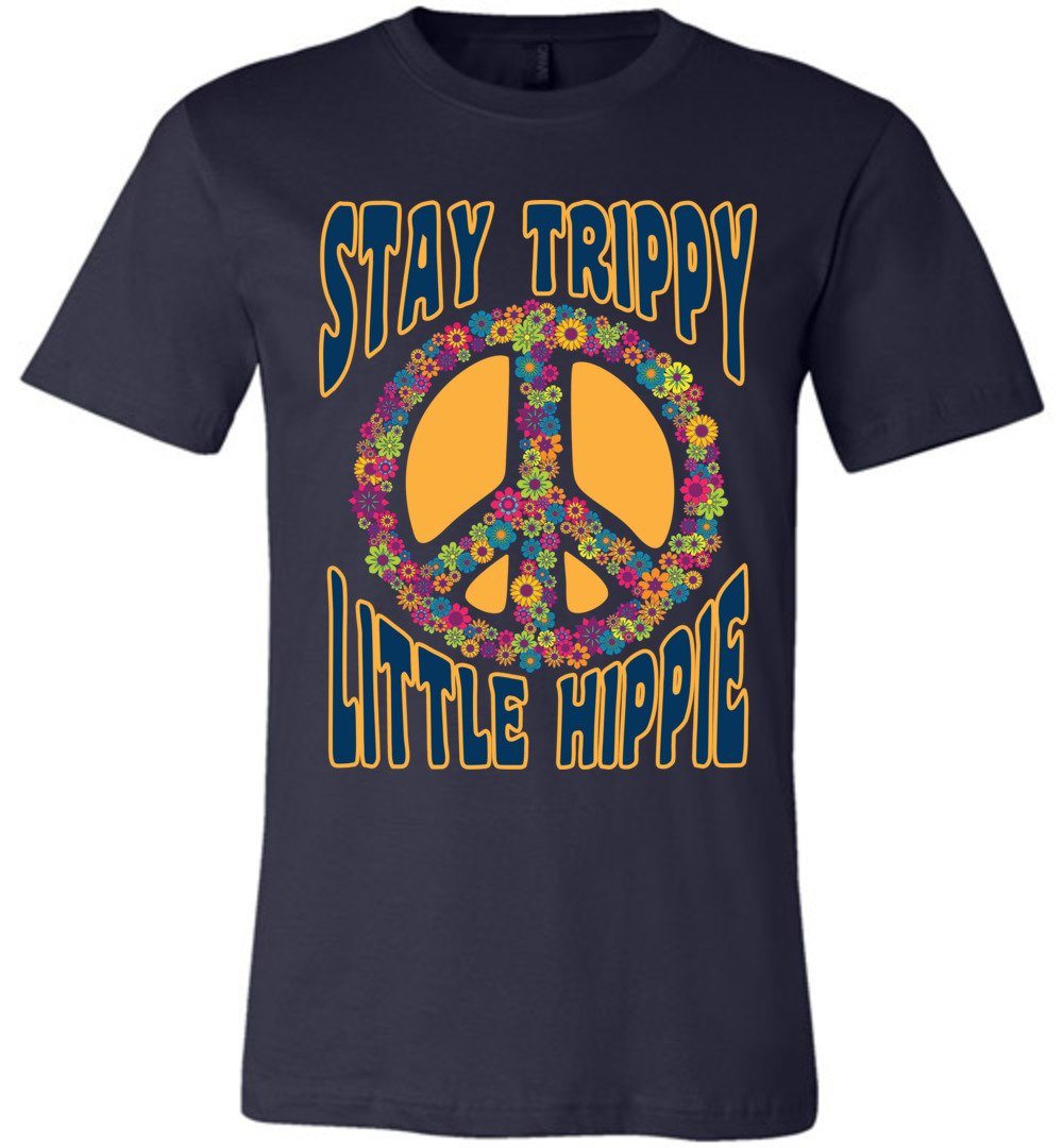 Stay Trippy T-shirts Heyjude Shoppe Unisex T-Shirt Navy XS