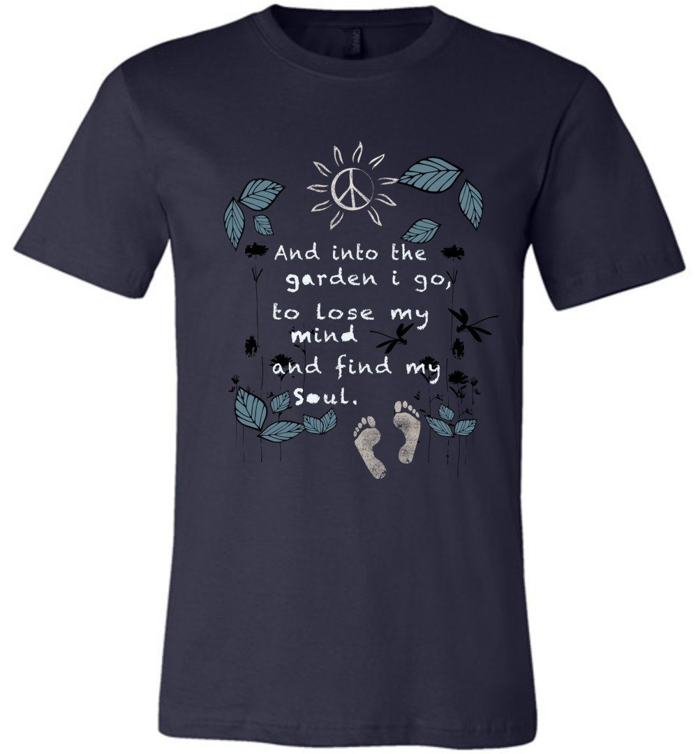 Into The Garden T-shirts Heyjude Shoppe Unisex T-Shirt Navy XS