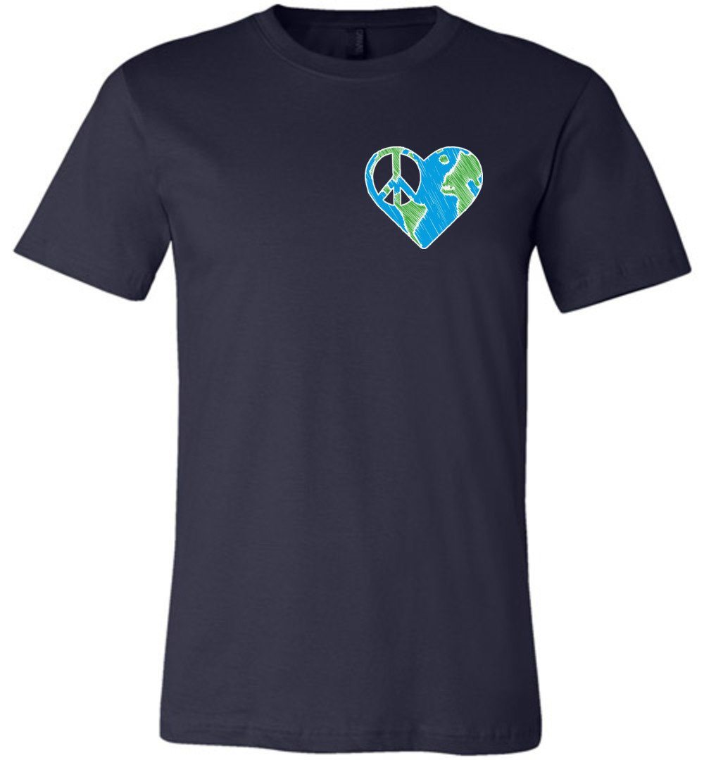 Peace In My Heart T-shirts Heyjude Shoppe Unisex T-Shirt Navy XS