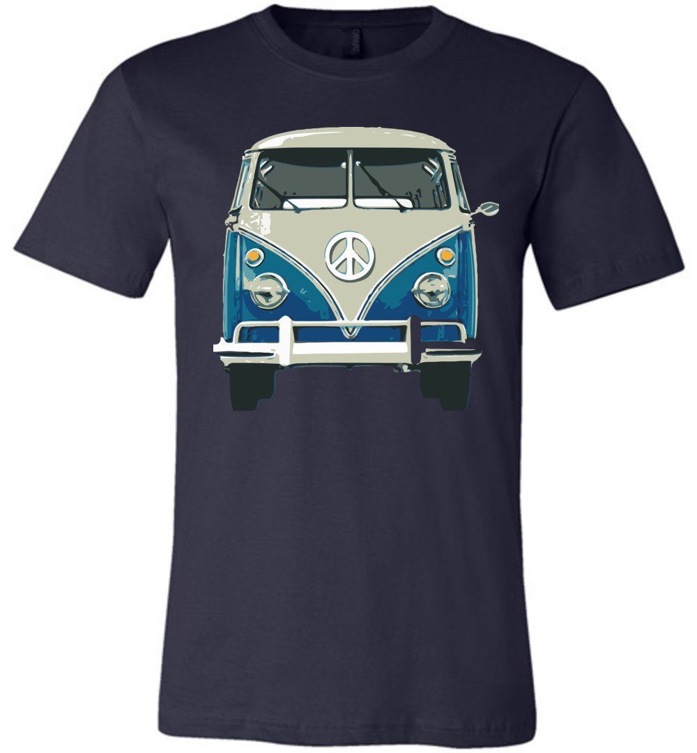 Hippie Van T-shirts Heyjude Shoppe Unisex T-Shirt Navy XS
