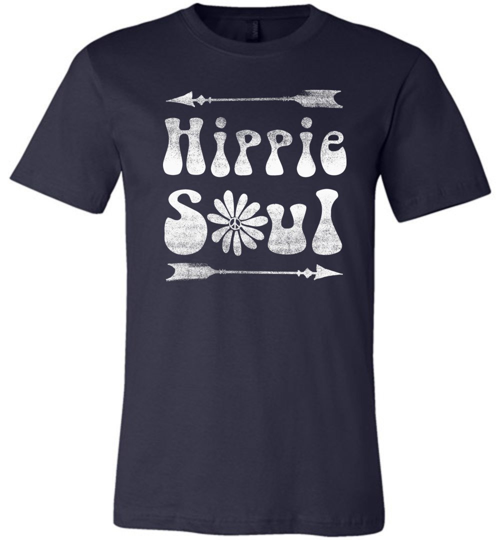 Hippie Soul T-shirts Heyjude Shoppe Unisex T-Shirt Navy XS