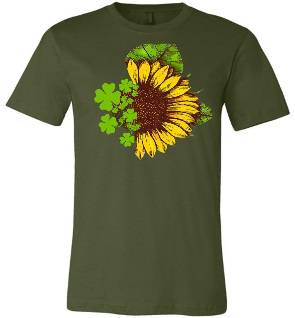 Sunflower - Clovers T-shirts Heyjude Shoppe Unisex T-Shirt Olive XS