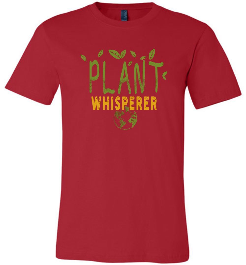 Funny Plant Whisperer T-shirts Heyjude Shoppe Unisex T-Shirt Red XS