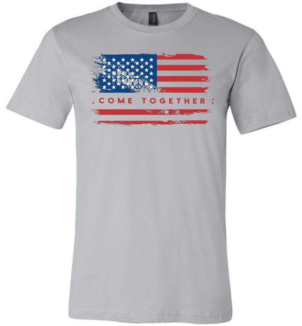 Come Together Flag T-shirts Heyjude Shoppe Unisex T-Shirt Silver XS