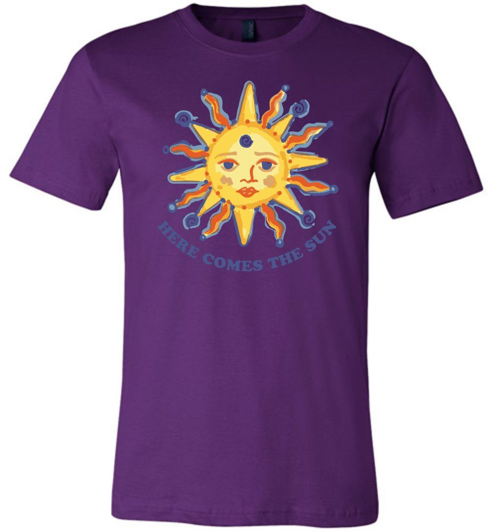 Here Comes The Sun - Sunshine Youth T-Shirts Heyjude Shoppe Unisex T-Shirt Team Purple Youth S