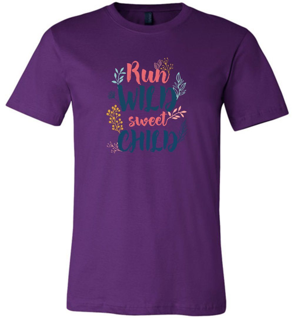 Run - Wild - Sweet - Child Youth T-Shirts Heyjude Shoppe Unisex T-Shirt Team Purple Youth S