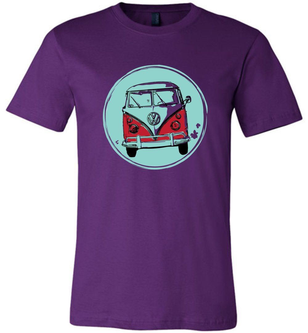 Hippie Van - Youth T-Shirts Heyjude Shoppe Unisex T-Shirt Team Purple Youth S