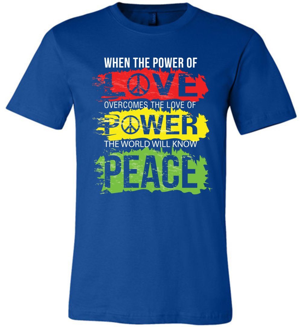 Power Of Love T-shirts Heyjude Shoppe Unisex T-Shirt True Royal XS