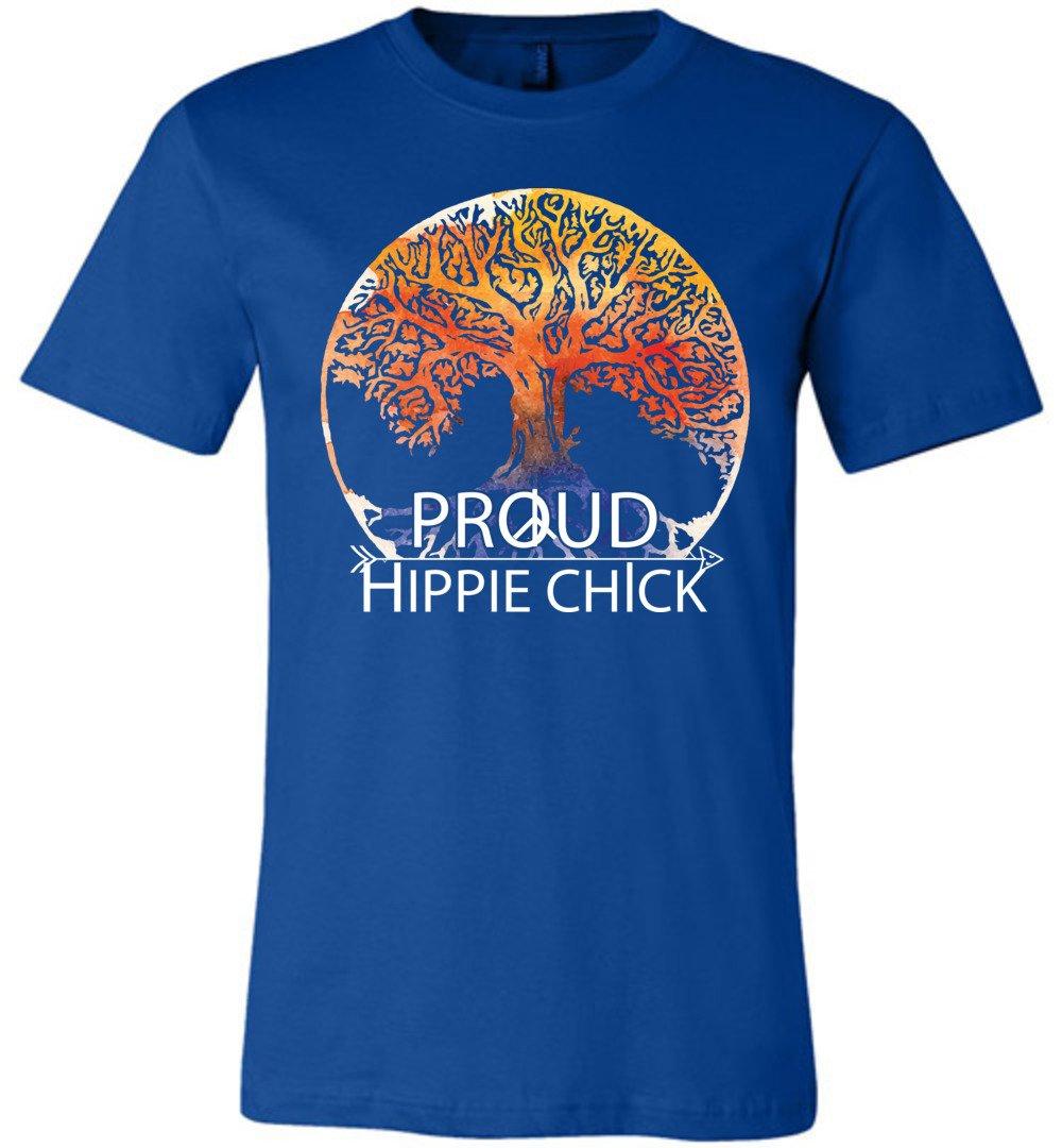 Proud Hippie Chick T-shirts Heyjude Shoppe Unisex T-Shirt True Royal XS