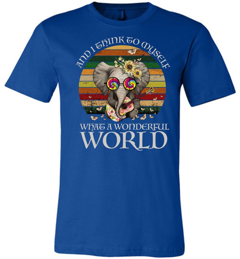 What A Wonderful World T-shirts Heyjude Shoppe Unisex T-Shirt True Royal XS