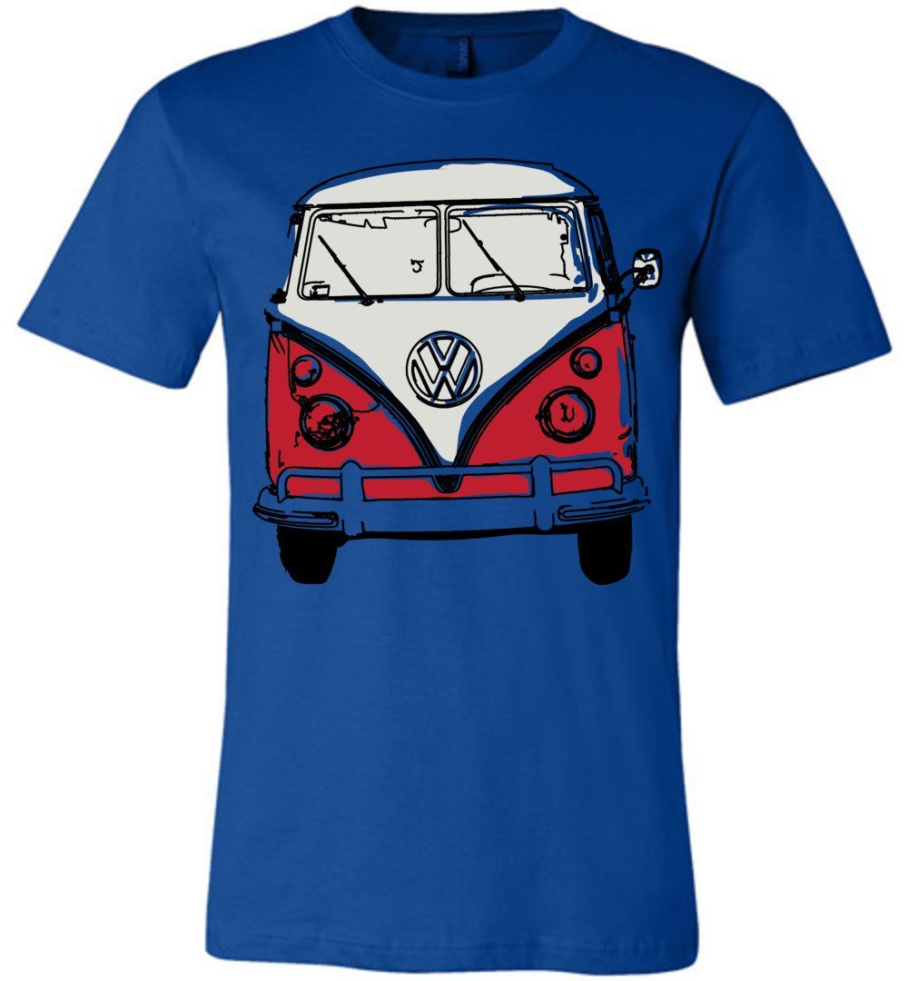 Hippie Van T-shirts Heyjude Shoppe Unisex T-Shirt True Royal XS