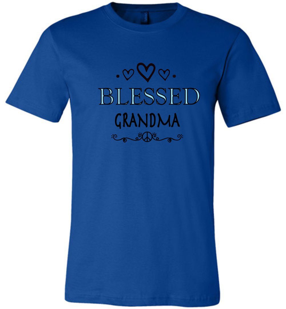 Blessed Grandma T-shirts Heyjude Shoppe Unisex T-Shirt True Royal XS