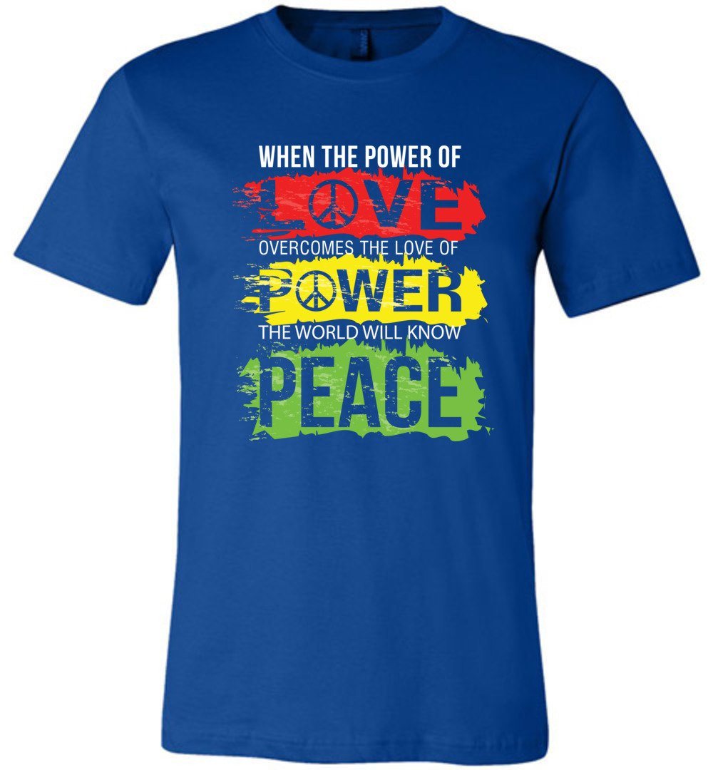 Power Of Love T-Shirts Heyjude Shoppe Unisex T-Shirt True Royal XS