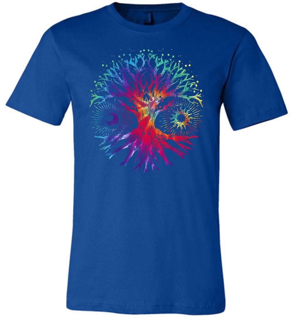 Tie Dye Tree Of Life T-shirts Heyjude Shoppe Unisex T-Shirt True Royal XS