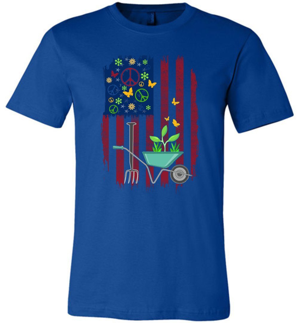 Funny Retro Gardening T-Shirts Heyjude Shoppe Unisex T-Shirt True Royal XS