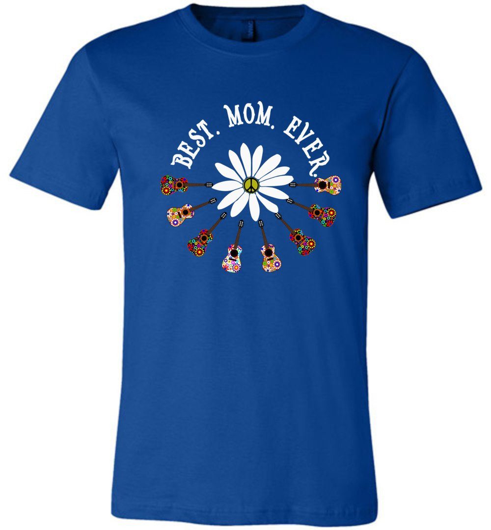 Best Mom Ever Daisy Flower T-shirts Heyjude Shoppe Unisex T-Shirt True Royal XS