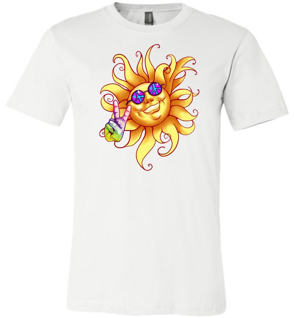 Sun Peace Out Youth T-Shirts Heyjude Shoppe Unisex T-Shirt White Youth S