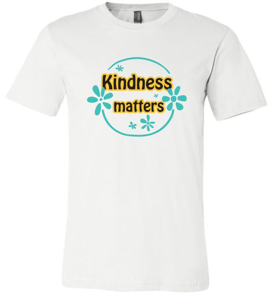 Kindness Matters Youth T-Shirts Heyjude Shoppe Unisex T-Shirt White Youth S
