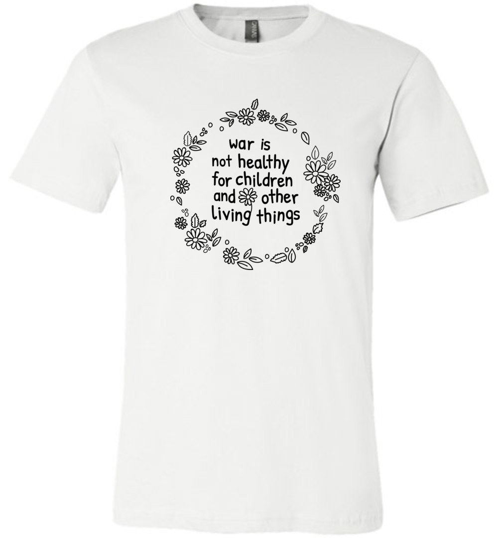 Anti War- Kids Youth T-Shirts Heyjude Shoppe Unisex T-Shirt White Youth S