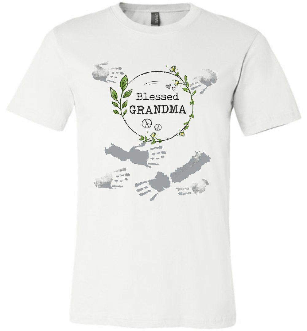 Blessed Grandma T-shirts Heyjude Shoppe Unisex T-Shirt White XS